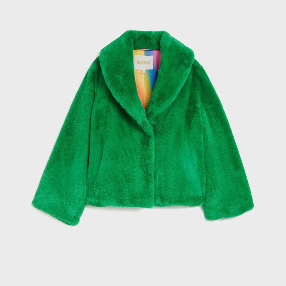 Apparis Fiona Short Jacket in Kelly Green - Size S